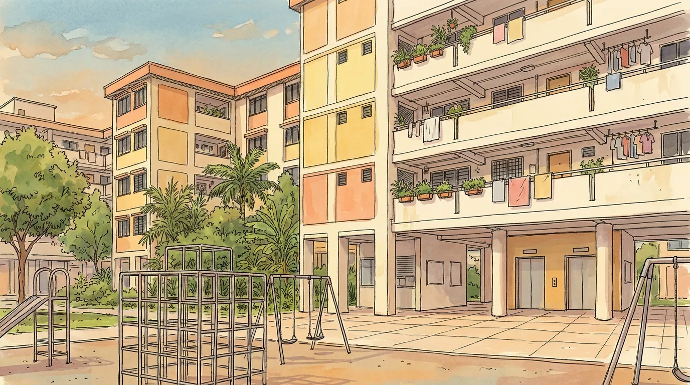 Kaki blok dan taman permainan HDB